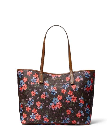 michael kors floral bags|Michael Kors carter tote.